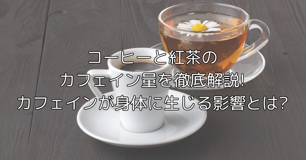 コーヒーと紅茶のカフェイン量は?