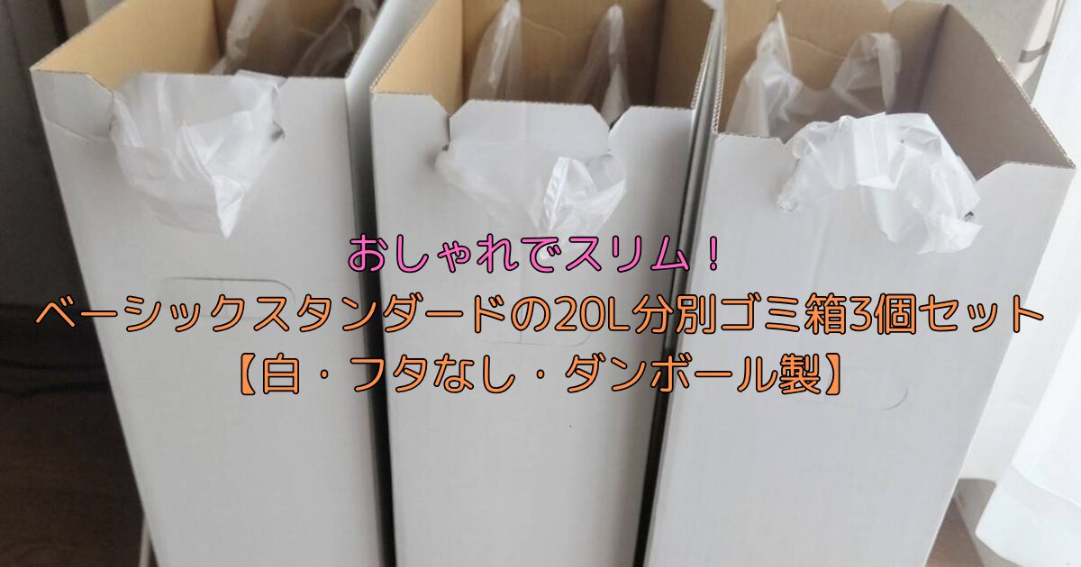 おしゃれでスリム!分別ゴミ箱