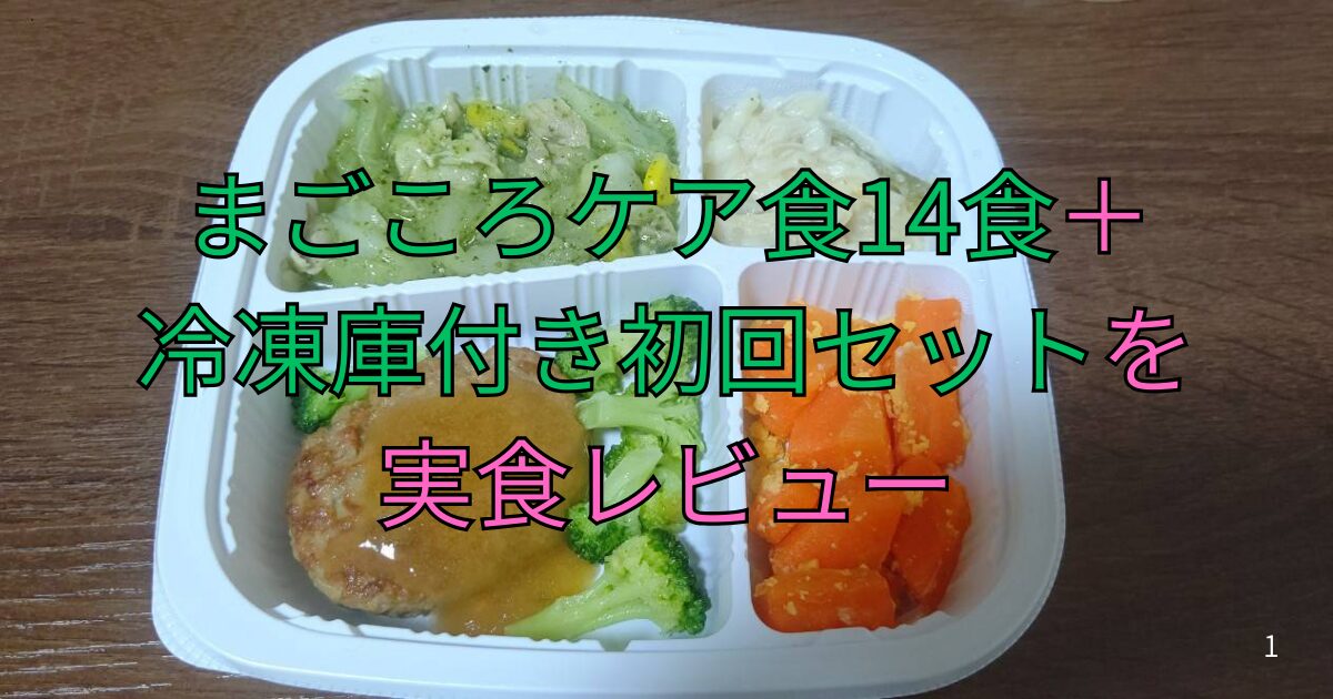 まごころケア食14食＋冷凍庫付き初回セットを実食レビュー